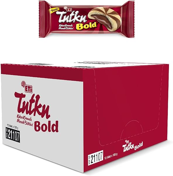 Eti Tutku Bold Kakao Kremalı Mozaik Bisküvi 138 g x 12 Adet