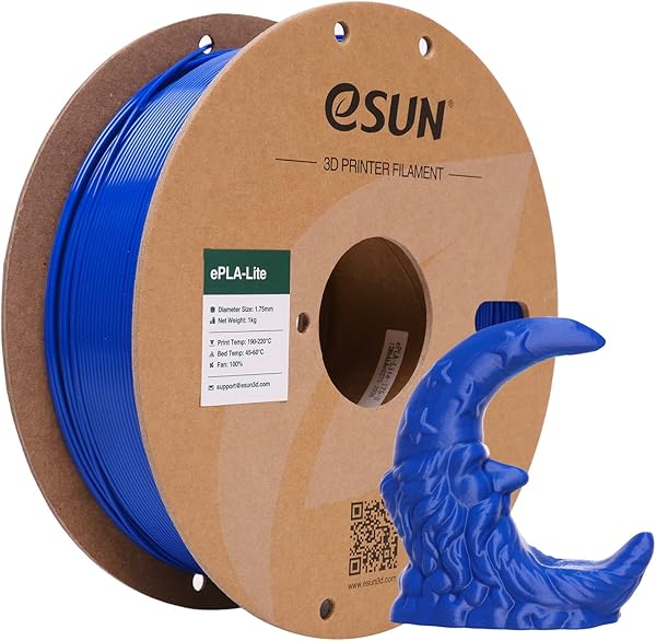 eSUN PLA Filament 1.75mm, Modifiye 3D Yazıcı Filament PLA, Boyutsal Doğruluk +/- 0.03mm, 1KG Makara (2.2 LBS) 3D Yazıcılar iç