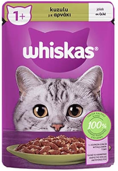 Whiskas Pouch Jöle İçinde Kuzulu Yetişkin Kedi Konservesi 85 Gr