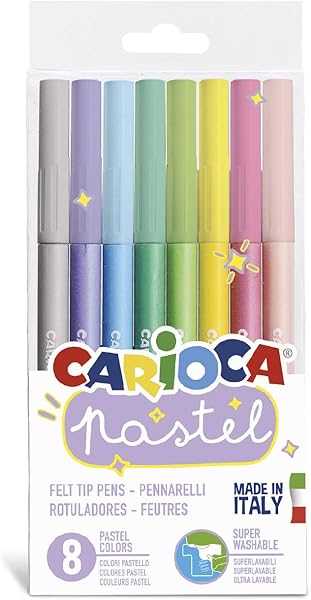 Carioca Pastel Süper Yıkanabilir Keçeli Kalem 8'li