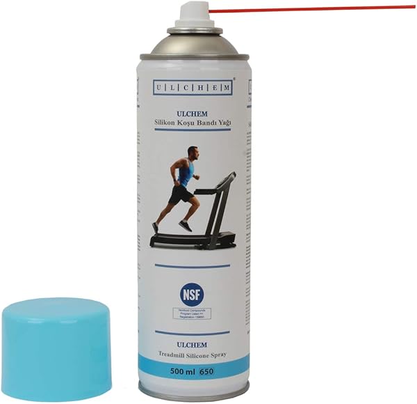 Ulchem Koşu Bandı Yağı 500 ML - Silikon Koşu Bandı Spreyi - Kokusuz - Toksik Madde İçermez