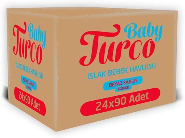 Baby Turco Beyaz Sabun Kokulu Islak Bebek Havlusu (24 x 90 Adet)