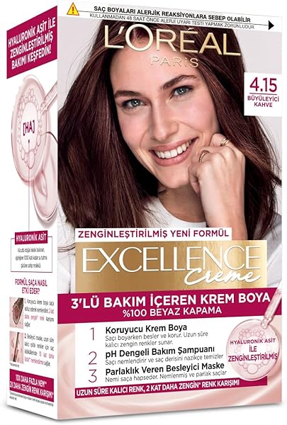 L’Oréal Paris Excellence Creme 4.15 Büyüleyici Kahve Saç Boyası