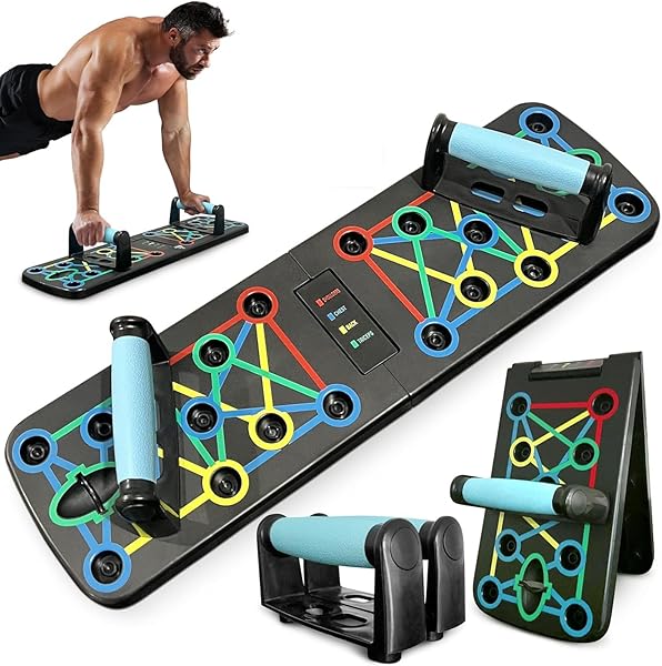 Busstier Çok Fonksiyonlu Katlanabilir Şınav Tahtası - Fitness ve Kondisyon İçin Dayanıklı Spor Platformu, Kolay Taşınabilir Ş