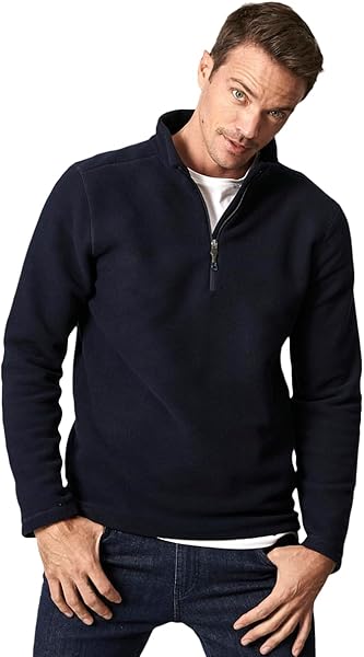 AC&Co/Altınyıldız Classics-Erkek Anti-Pilling Tüylenme Yapmayan Standart Fit Dik Yaka Polar Sweatshirt