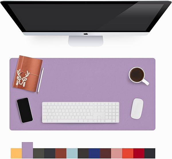 Modica® Lindos - Deri Mat, Masa Pedi, Büyük Mouse Pad, Ofis için Mat, Su Geçirmez Mat, Ofis ve Ev için Deri Pedi, Gaming Masa