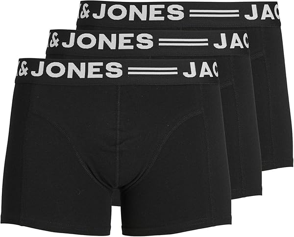 JACK & JONES SENSE TRUNKS 3-PACK NOOS Boxer Külot Erkek