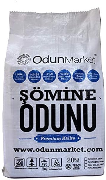 ODUNMARKET - ŞÖMİNE ODUNU - MEŞE ODUNU - 1 YILLIK ŞÖMİNELİK KURU ODUN - 20KG
