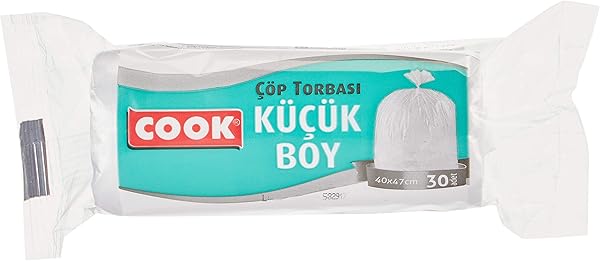 Cook Çöp Torbası Küçük Boy 40 x 47 cm (30 Adet/Rulo)