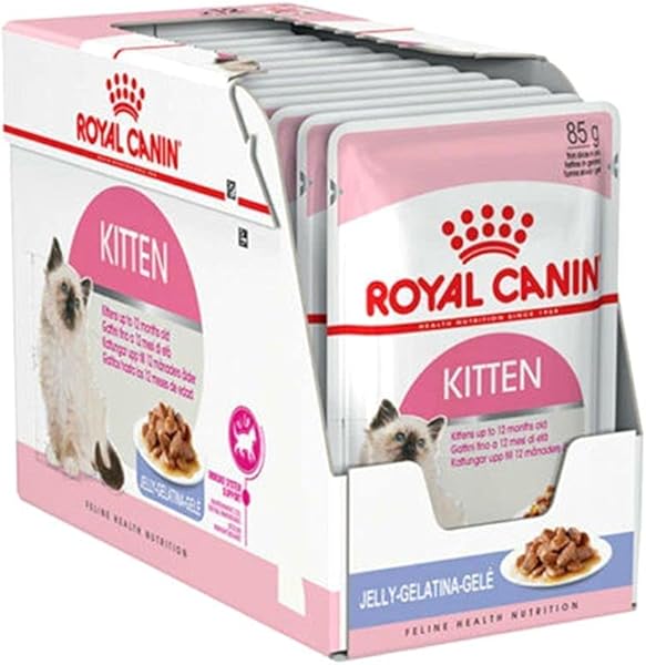 Royal Canin Kitten Jelly Pouch Yaş Mama, Yavru Kedi, 85 G x 12 Adet