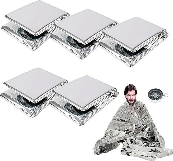 MYFLON 5 adet * Acil Durum Battaniyesi, Dayanıklı Kamp Ekipmanları, Kamp Aksesuarları, Açık Hava Sporları, Doğa Sporları, Yür