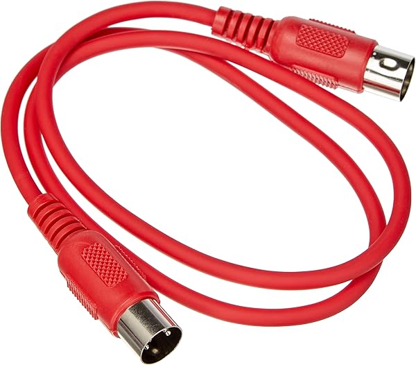 Adam Hall K3 MIDI 0075 RED MIDI Kabel 0, 75 m rot