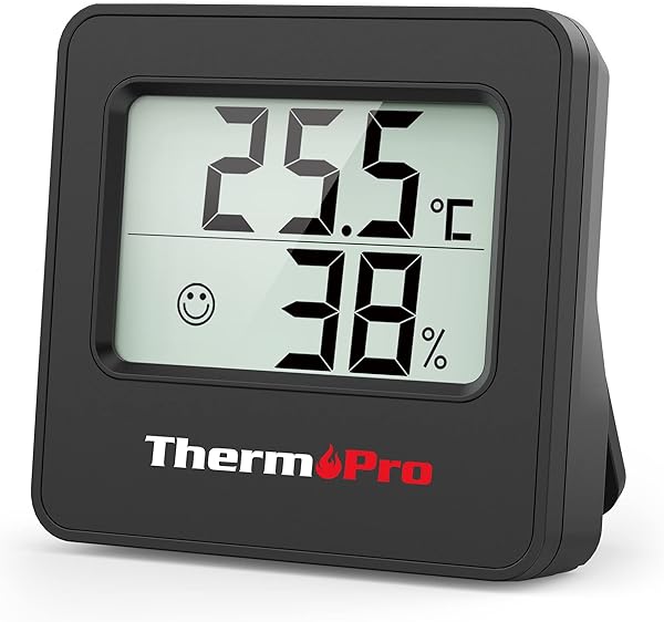 ThermoPro TP157 Dijital Ev Termometresi Gülümseyen Göstergeli Sıcaklık ve Nem Ölçer Oturma Odası Ofis Garaj veya Sera için İd