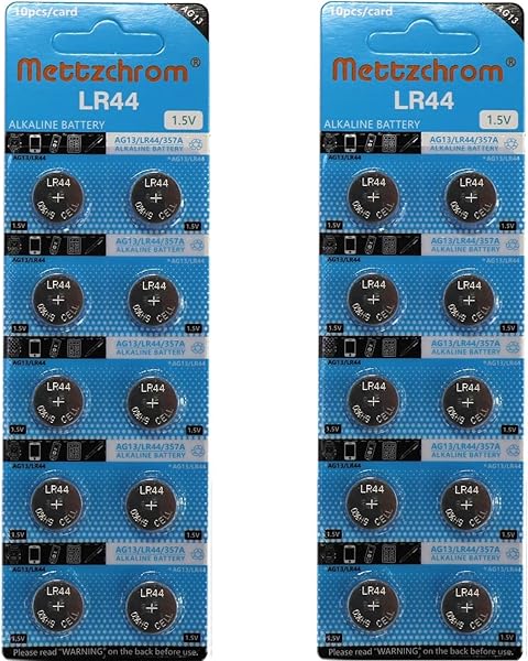 Mettzchrom LR44 AG13 A76 357A SR44SW 1.5 Volt Oyuncak Pili 20'li