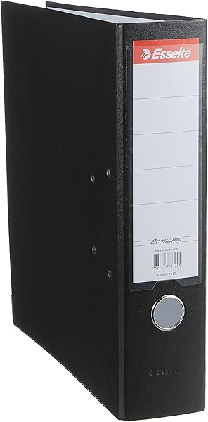 Esselte 994095 Klasör Ekonomi Geniş, 28.5 x 8 x 31.8 cm, Siyah