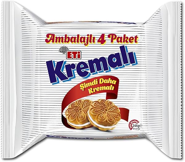 Eti Kremalı Bisküvi 4 x 61 g
