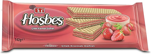 Eti Hoşbeş Çilek Kremalı Gofret 142 g