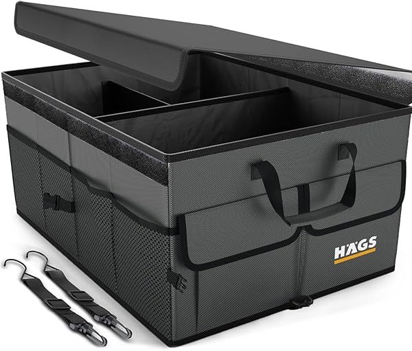 Haegs Araba Bagaj Çantası, Araç içi Düzenleyici Organizer, Katlanabilir Oto Bagaj Düzenleyici, Oto Aksesuarları, Sağlam Araba