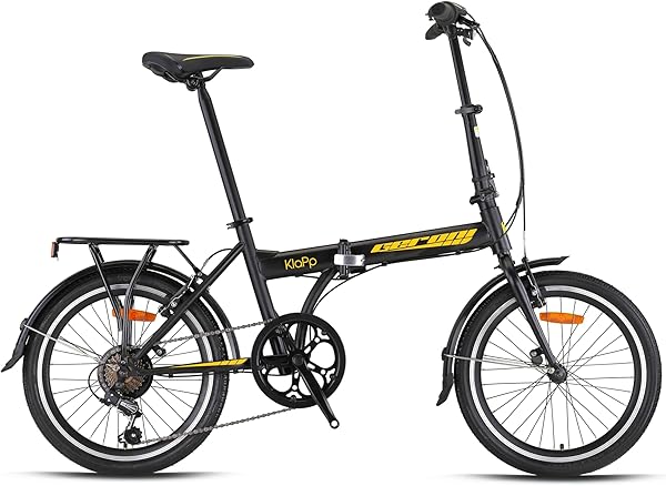 Geroni Klapp - 20'' Katlanır - 7 Vites - V.B - Mat Siyah/Sarı/Gri