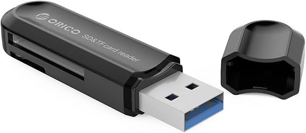 Orico USB3.0 TF, SD, Micro SD Kart Okuyucu, Siyah, OTG Uyumlu, CRS21