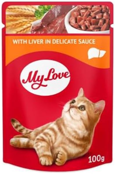 My Love Soslu Ciğerli Pouch Kedi Maması, 100Gr, 24 Adet
