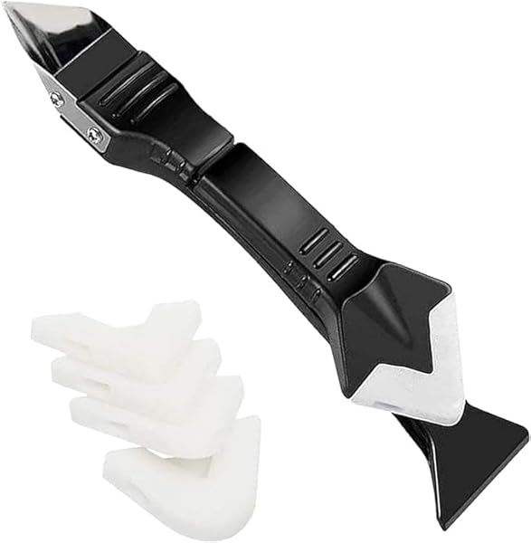 Jouis Fayans Derz Temizleyici Silikon Kazıyıcı ve Slikon, Derz,Alçı Sürme aparatı 3 ü 1 Arada Sıyırıcı Ve Uygulayıcı Aparat