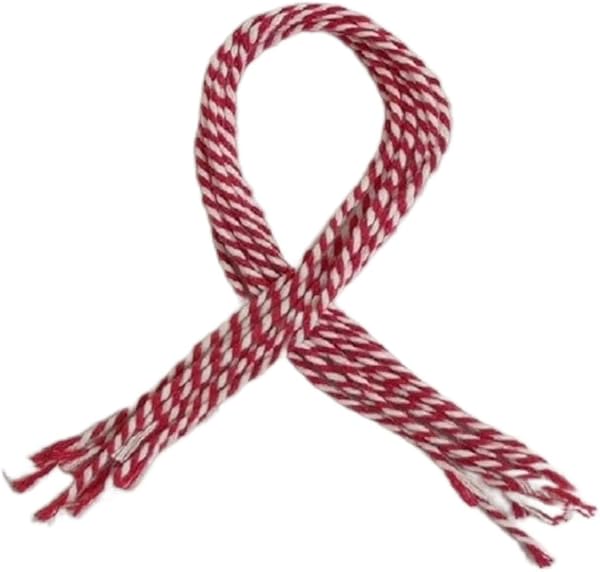 LAL Store - Kırmızı Beyaz Marteniçka Mart Bilekliği 10 Adet