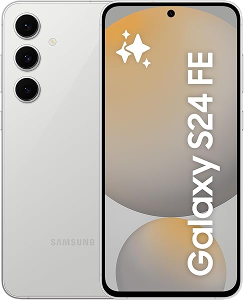 Samsung Galaxy S24 FE, Yapay Zeka (AI) Telefon, 8GB RAM, 128GB Hafıza, Gri, Android Akıllı Telefon, 50MP Kamera, Uzun Pil Ömr