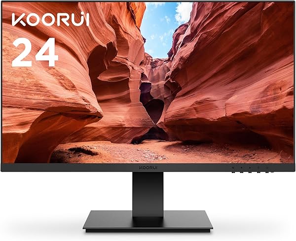 KOORUI 24N1A 24 İnç Monitör, Full HD (1920X1080), 75HZ, 5ms, HDMI, Full HD, VAPanel, Flicker-Free, HDMI, VGA, Siyah