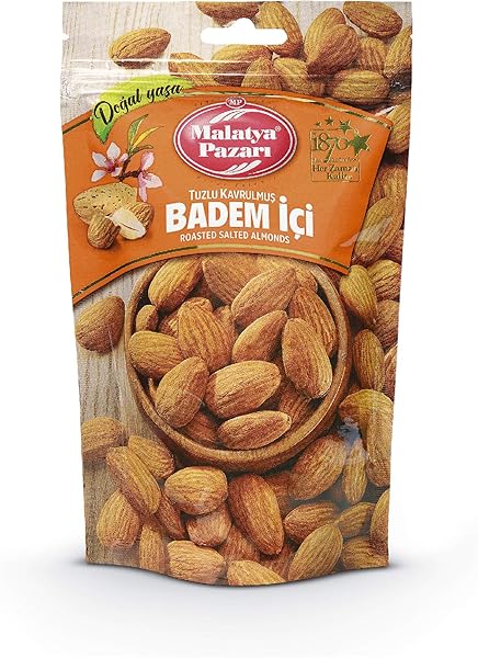 Malatya Pazarı Murat Palancı Kavrulmuş Tuzlu Badem 180 gr A Kalite