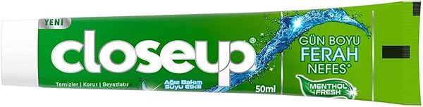 Closeup Diş Macunu Menthol Fresh Ağız Bakım Suyu Etkili 50 ml
