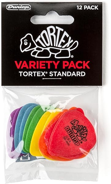 Jim Dunlop Tortex® Standart Seçim Çeşit Paketi - 12'li Paket