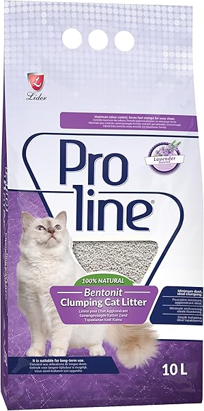Proline Doğal Topaklanan İnce Taneli Lavanta Kokulu Kedi Kumu 10 Lt