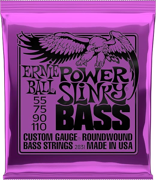 Ernie Ball Power Slinky Nickel Wound Elektro Gitar Telleri, Ölçü 55-110