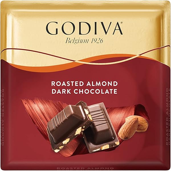 Godiva Kare Çikolata Badem Bitter 60G