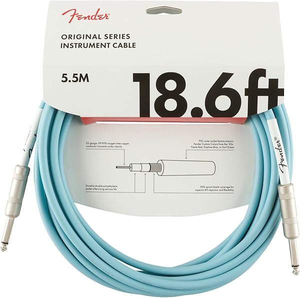 Fender Kablo Orijinal Serisi, 5,5m Daphne blue