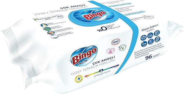 Bingo Yüzey Havlusu Beyaz Sabun 96'lı
