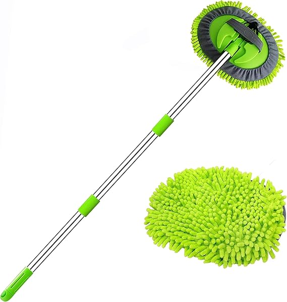 Jouis Araba Yıkama Fırçası EL MOP Temizleme Aleti Uzun Saplı Yıkama Detaylandırma Kiti Arabalar Kamyon, SUV, RV, Römork, Mikr