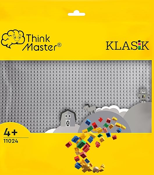 thinkmaster Lego ile Uyumlu Klasik Plaka Lego ile Uyumlu Zemin Plakası (Gri)