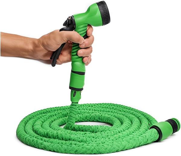 Busstier Sihirli Uzayan Bahçe Sulama Hortumu 15 Metre Esnek ve Dayanıklı Tasarım Sulama Tabancası ile Çok Fonksiyonlu Bahçe H