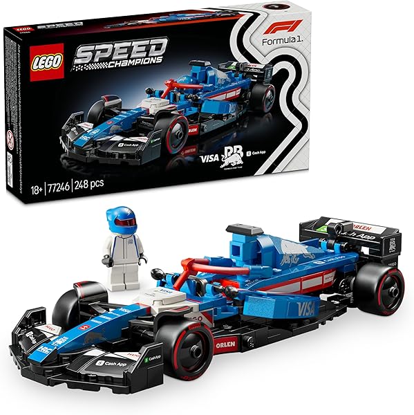 LEGO Speed Champions Visa Cash App RB VCARB 01 F1 Yarış Arabası 77246 – 10 Yaş ve Üzeri Kız ve Erkek Çocukları için Koleksiyo