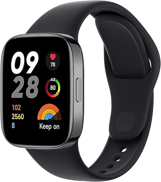 Xiaomi Redmi Watch 3, Akıllı Saat, 1.75 inç AMOLED Ekran, Nabız Uyku Oksijen Seviyesi Takip, 100+ Egzersiz Modu, Siyah