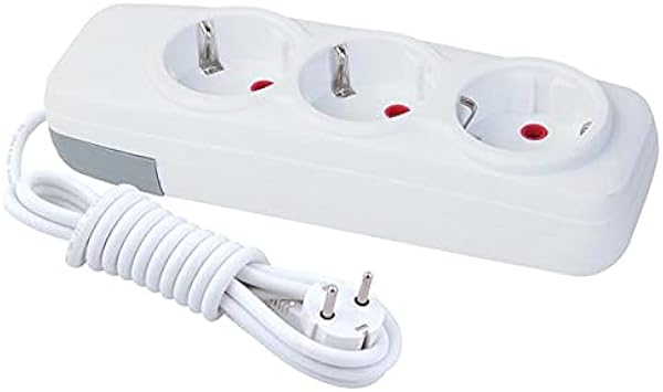 Tek-İş Grup Priz 3 Lü 5 Metre Topraklı Çocuk Korumalı, Beyaz