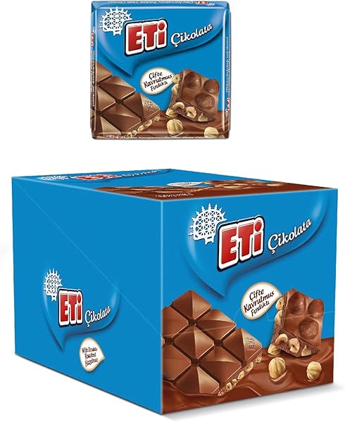 Eti Çikolata Fındıklı Kare Çikolata 60 g x 6 Adet