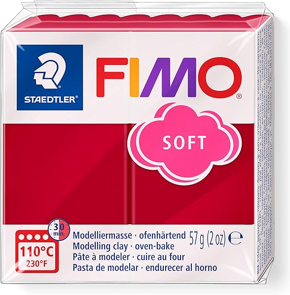 Staedtler Fimo 802026 Soft Modelleme Kili 57 gr Kiraz Kırmızısı