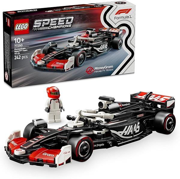 LEGO Speed Champions MoneyGram Haas F1 Team VF-24 Yarış Arabası 77250 – 10 Yaş ve Üzeri Kız ve Erkek Çocukları ile Motorsever