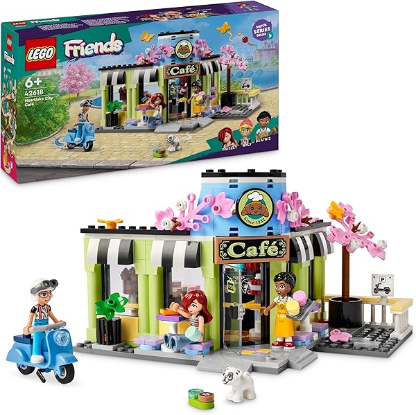 LEGO Friends Heartlake City Kafe’si 42618-6 Yaş ve Üzeri Çocuklar Pastane Oyuncağı İçeren Yaratıcı Oyuncak Yapım Seti (426 Pa