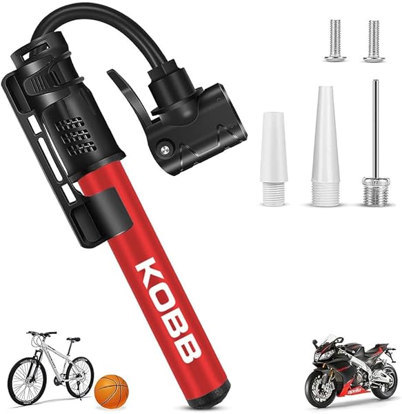KOBB KB2203 87 PSI Bisiklet Lastik Şişirme Taşınabilir Mini El Pompası + Bisiklet Montaj Aparatı