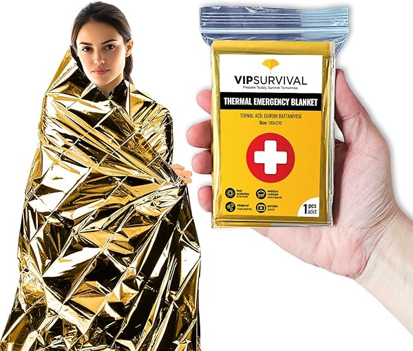 Acil Durumlar İçin Termal Battaniye Vücut Isınızı Koruyun