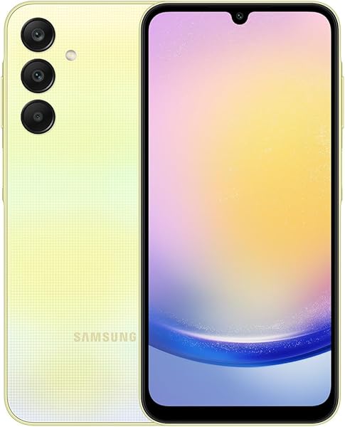 Samsung Galaxy A25 5G Akıllı Cep Telefonu 6 GB RAM,128 GB Depolama,SARI (Samsung Türkiye Garantili)